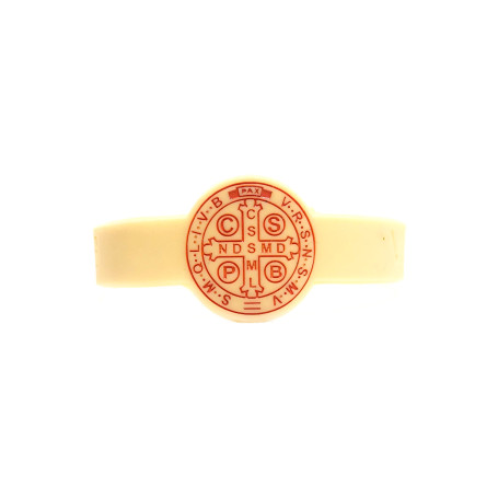PULSEIRA DE SILICONE - SÃO BENTO - BEGE