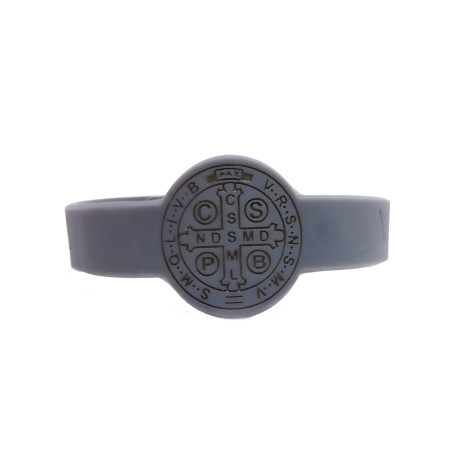 PULSEIRA DE SILICONE - SÃO BENTO - CINZA