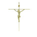 CRUCIFIXO ITALIANO - REDONDO - DOURADO - 28X19