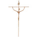 CRUCIFIXO ESTILIZADO GRANDE - CRUZ REDONDA - COBRE - 52X28