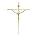 CRUCIFIXO ESTILIZADO MÉDIO - CRUZ REDONDA - DOURADO - 28X19