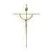 CRUCIFIXO ESTILIZADO MÉDIA - CRUZ REDONDA - DOURADO - 32X19 CRUCIFIXO ESTILIZADO MÉDIA - CRUZ REDONDA - DOURADO - 32X19