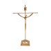 CRUCIFIXO ESTILIZADO PEQUENO - COM BASE - COBRE - 23X13