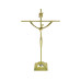 CRUCIFIXO ESTILIZADO PEQUENO - COM BASE - DOURADO - 23X13