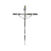 CRUCIFIXO ESTILIZADO PEQUENO - CRUZ CHATA - PRATA - 21X13