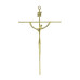 CRUCIFIXO ESTILIZADO PEQUENO - BRAÇO CURVO - DOURADO - 21X13 CRUCIFIXO ESTILIZADO PEQUENO - BRAÇO CURVO - DOURADO - 21X13