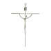 CRUCIFIXO ESTILIZADO PEQUENO - BRAÇO CURVO - PRATA - 21X13