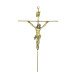 CRUCIFIXO - CRUZ REDONDA - OURO VELHO - 31X19