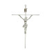 CRUCIFIXO - CRUZ REDONDA - PRATA - 31X19