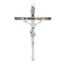 CRUCIFIXO GRANDE - CRUZ CHATA LARGA - PRATA - 36X21