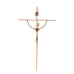 CRUCIFIXO ESTILIZADO - CRUZ REDONDA - COBRE - 38X21