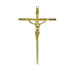 CRUCIFIXO PEQUENO - CRUZ CHATA - DOURADO - 24X15