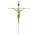 CRUCIFIXO PEQUENO - CRUZ REDONDA - DOURADO - 24X15