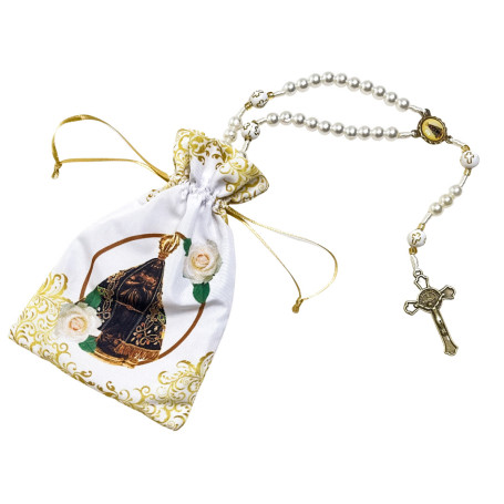TERÇO COM SAQUINHO - NOSSA SENHORA APARECIDA