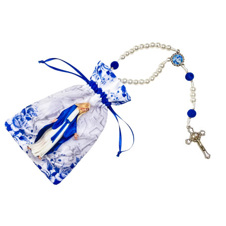 TERÇO COM SAQUINHO - NOSSA SENHORA DAS GRAÇAS