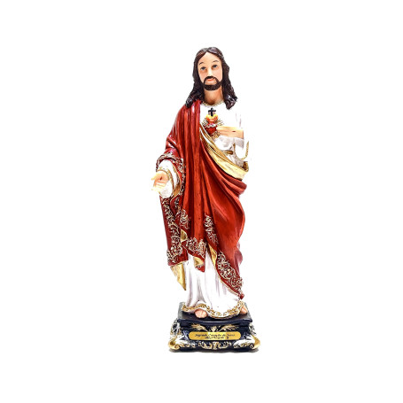 IMAGEM SAGRADO CORAÇÃO DE JESUS - 20CM