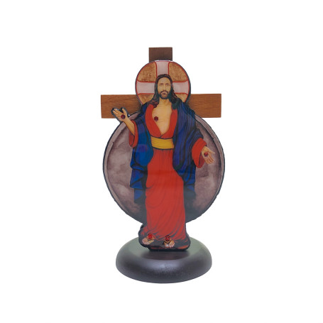CRUCIFIXO - SANTAS CHAGAS DE JESUS - 17CM