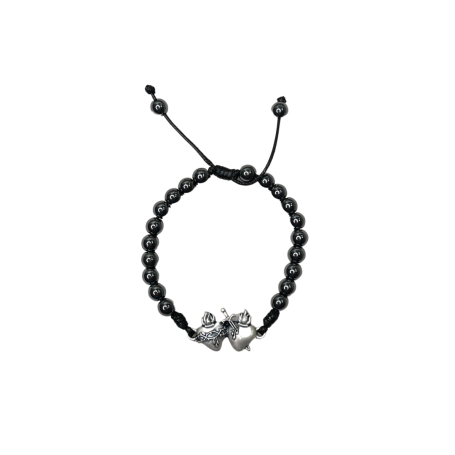 PULSEIRA DE HEMATITA - SAGRADOS CORAÇÕES