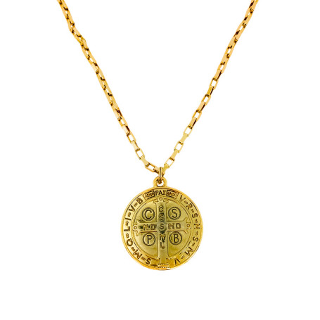 COLAR - SÃO BENTO - MEDALHA GRANDE 