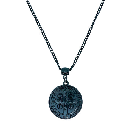 COLAR - SÃO BENTO - GRAFITE - MEDALHA GRANDE