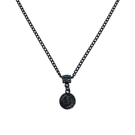 COLAR - SÃO BENTO - GRAFITE - MEDALHA PEQUENA