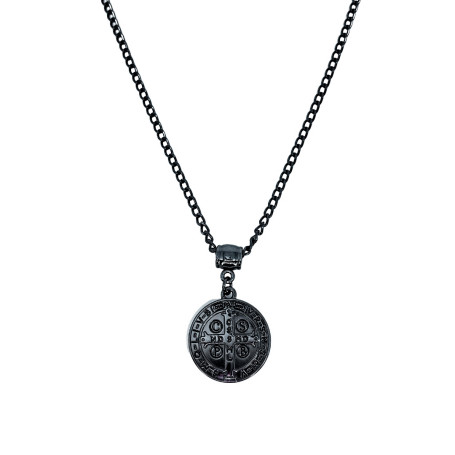 COLAR - SÃO BENTO - GRAFITE - MEDALHA MÉDIA