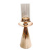 CASTIÇAL DE VIDRO - CONE - 36CM