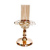 CASTIÇAL DE VIDRO - FORMATO DE FLOR - 22CM	