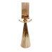 CASTIÇAL DE VIDRO - CONE - 42CM