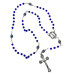 TERÇO DE CRISTAL - NOSSA SENHORA APARECIDA - AZUL