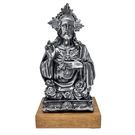 IMAGEM DE GESSO - SAGRADO CORAÇÃO DE JESUS -32CM
