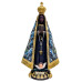 IMAGEM NOSSA SENHORA APARECIDA - MANTO COM DETALHES - 33CM