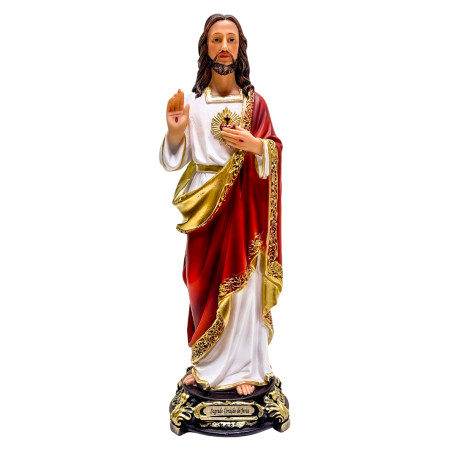 IMAGEM SAGRADO CORAÇÃO DE JESUS - 32CM