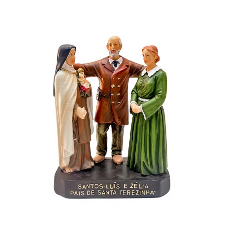 IMAGEM SANTA TEREZINHA COM SEUS PAIS - 15CM