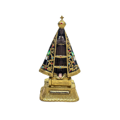 IMAGEM NOSSA SENHORA APARECIDA - BORRACHA - 23CM