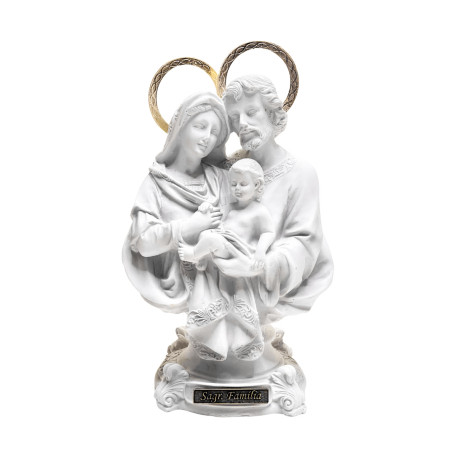 IMAGEM DE MÁRMORE - SAGRADA FAMÍLIA - 24CM
