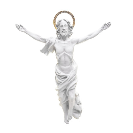 IMAGEM DE MÁRMORE - JESUS RESSUSCITADO - 31CM