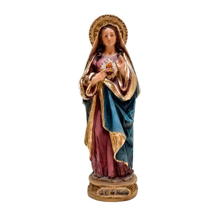 IMAGEM ESTILIZADA - SAGRADO CORAÇÃO DE MARIA - 23,5CM