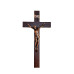 CRUCIFIXO DE PAREDE - MADEIRA - 30X15 - COBRE