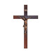 CRUCIFIXO DE PAREDE - MADEIRA - 44,5X25,5 - COBRE