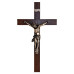 CRUCIFIXO DE PAREDE - MADEIRA - 53X30 - PRATA