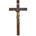 CRUCIFIXO DE PAREDE - MADEIRA - 77X40 - DOURADO