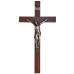 CRUCIFIXO DE PAREDE - MADEIRA - 77X40 - PRATA