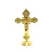 CRUCIFIXO DE METAL - 14CM - DOURADO