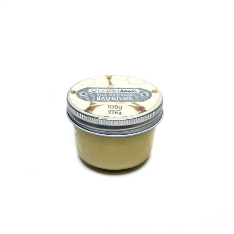 VELA PERFUMADA - VIDRO - BAUNILHA