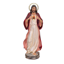 IMAGEM SAGRADO CORAÇÃO DE JESUS - 34CM