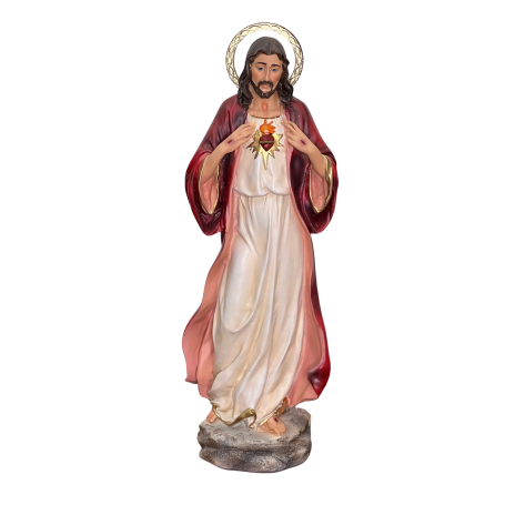 IMAGEM SAGRADO CORAÇÃO DE JESUS - 34CM