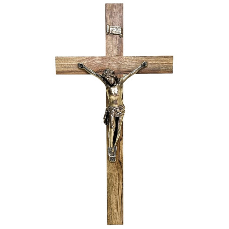 CRUCIFIXO DE PAREDE - MADEIRA - 77X39,5CM - DOURADO
