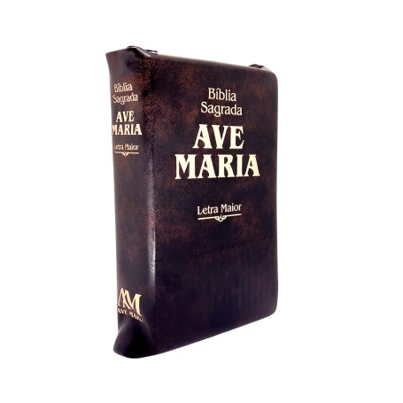 BÍBLIA LETRA MAIOR - AVE MARIA - ZÍPER