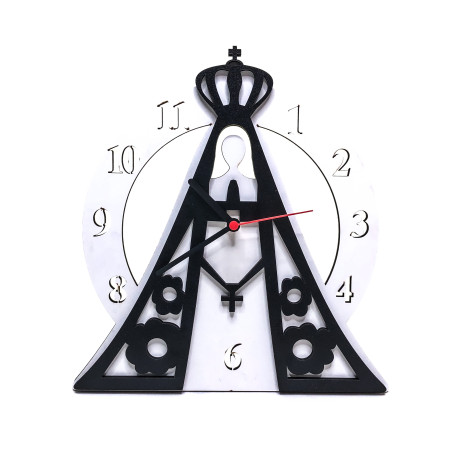 RELÓGIO NOSSA SENHORA APARECIDA - BRANCO - 29CM